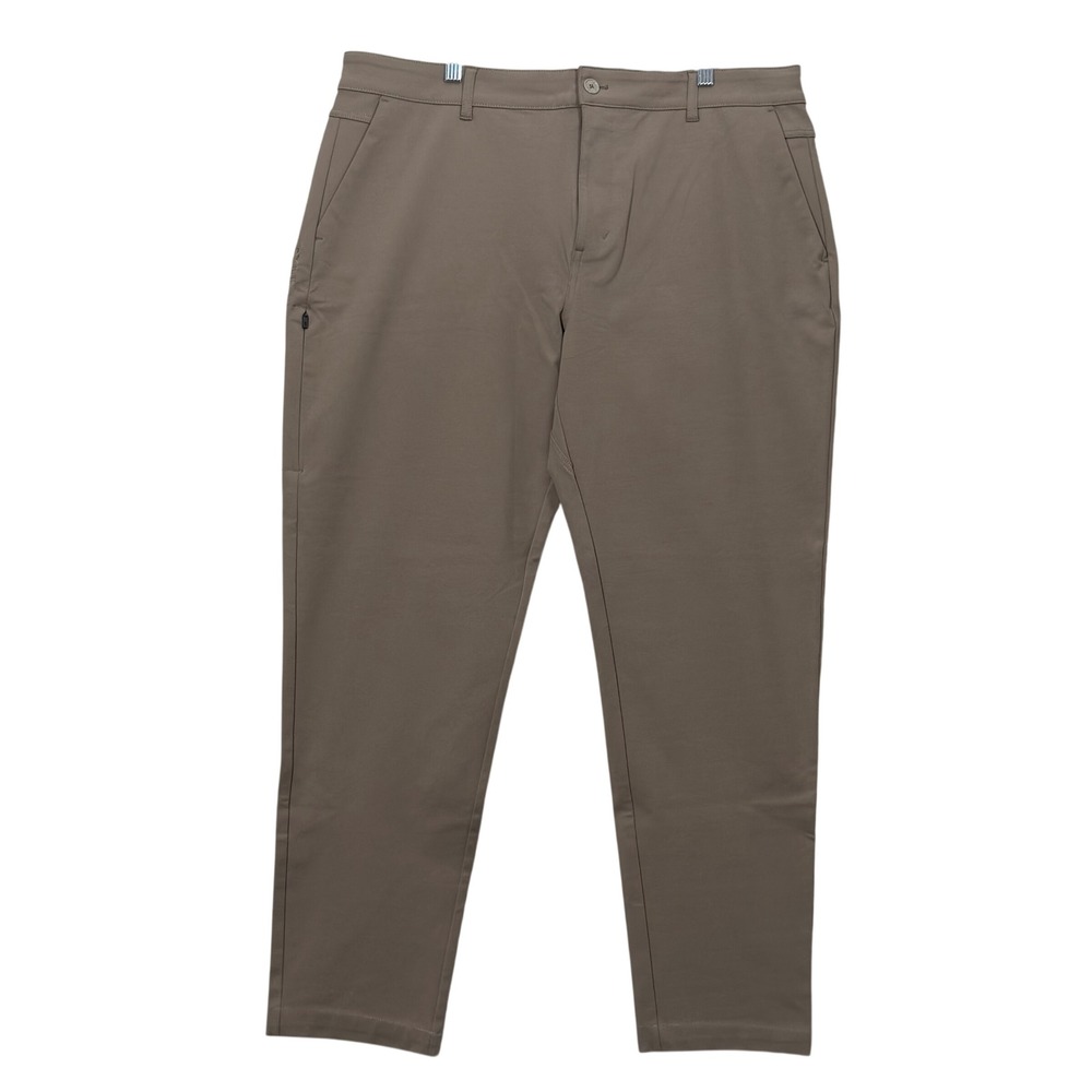 BYLT Everyday Pants Mens 38 Tan MBP0185 Tapered Stretch Chino Commuter Trousers